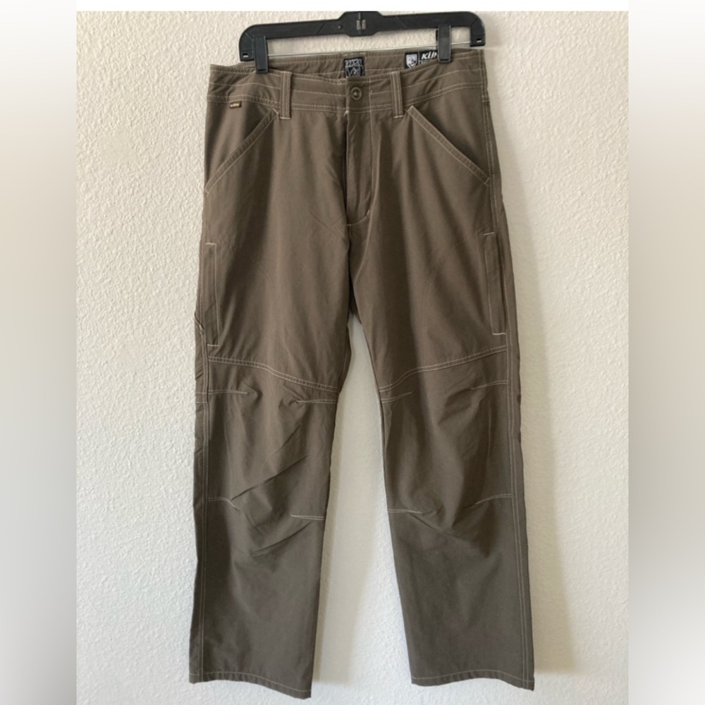 Kuhl Men's Olive Brown Nylon Stretch Cargo Pants 32x32